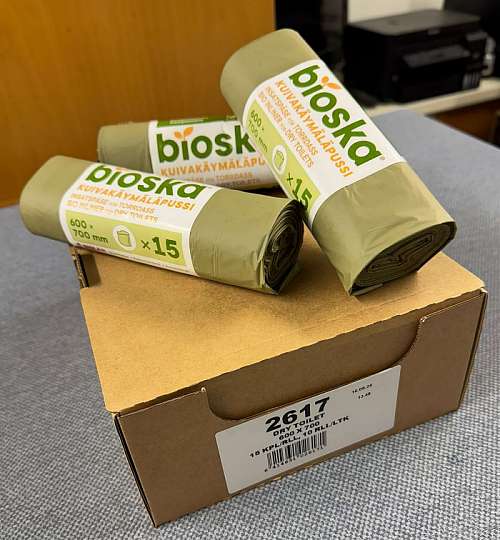 BIOSKA Kuivakymlpussi-rulla (15kpl)